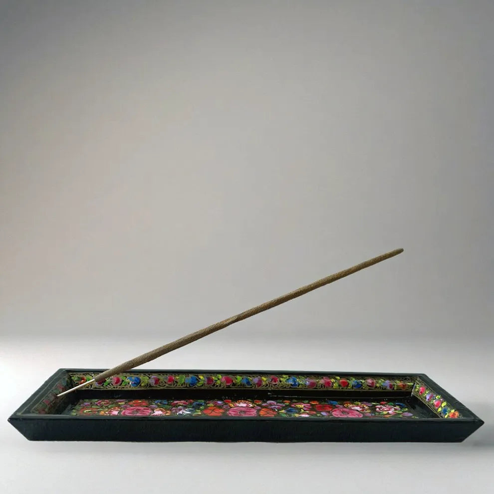 Kashmiri Hand Painted Incense Holder - Mumtaz