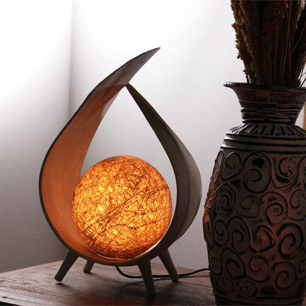 Natural Coconut Leaf Lamp