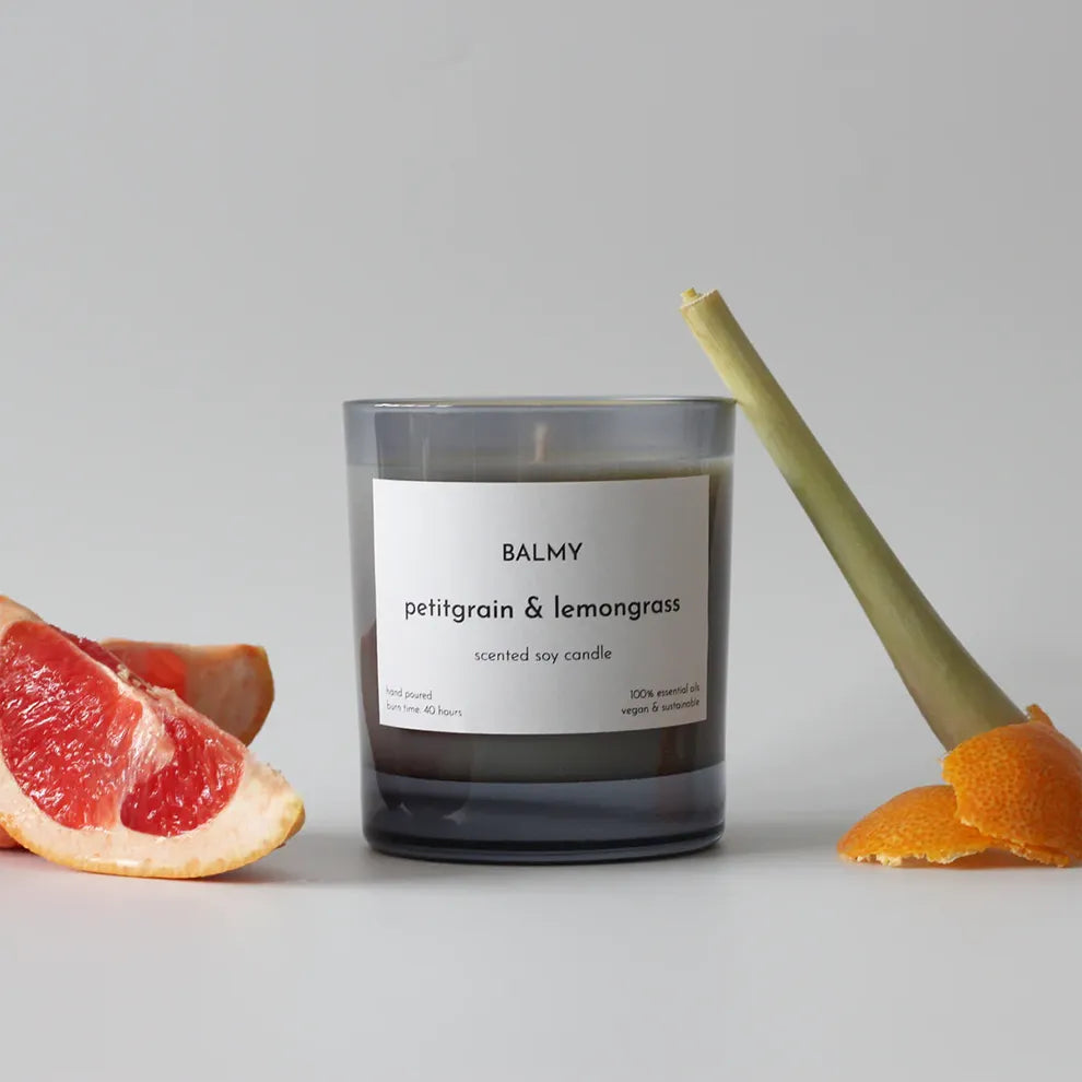 Petitgrain and Lemongrass Scented Candle