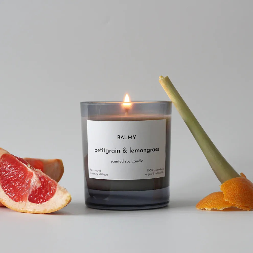 Petitgrain and Lemongrass Scented Candle