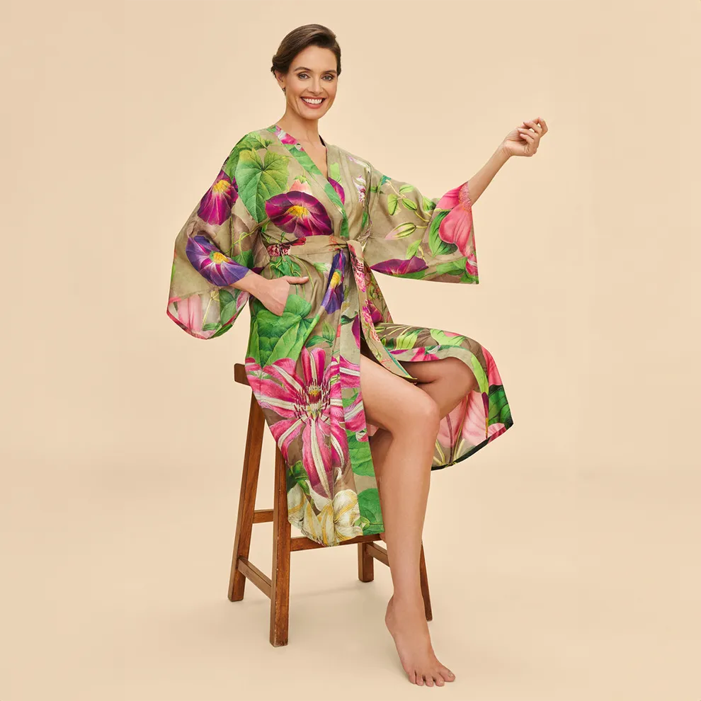 Botanicals Kimono Gown