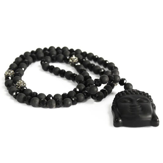 Buddha Black Stone - Gemstone Necklace