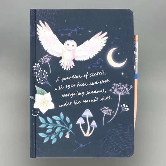 Night Owl A5 Journal with Sodalite Pen