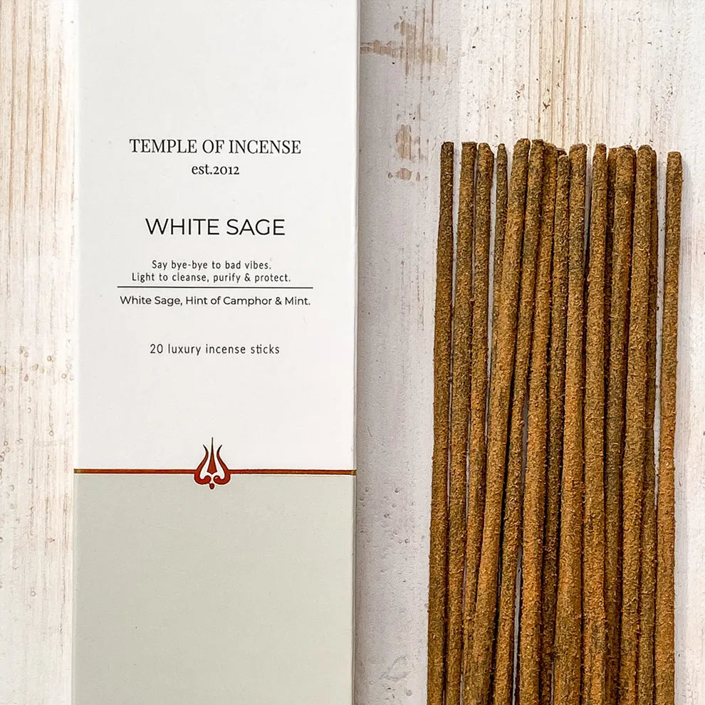 White Sage Incense Sticks - Box of 20