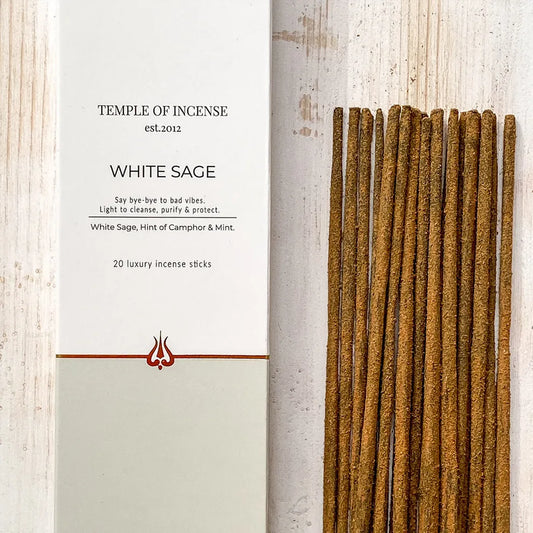 White Sage Incense Sticks - Box of 20