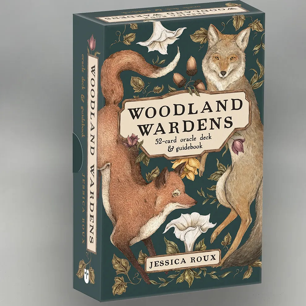 Woodland Wardens oracle deck packaging with foxes and nature-themed design
