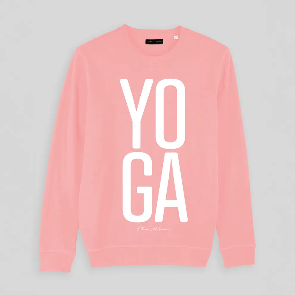 Yoga Sweatshirt in Coral Pink